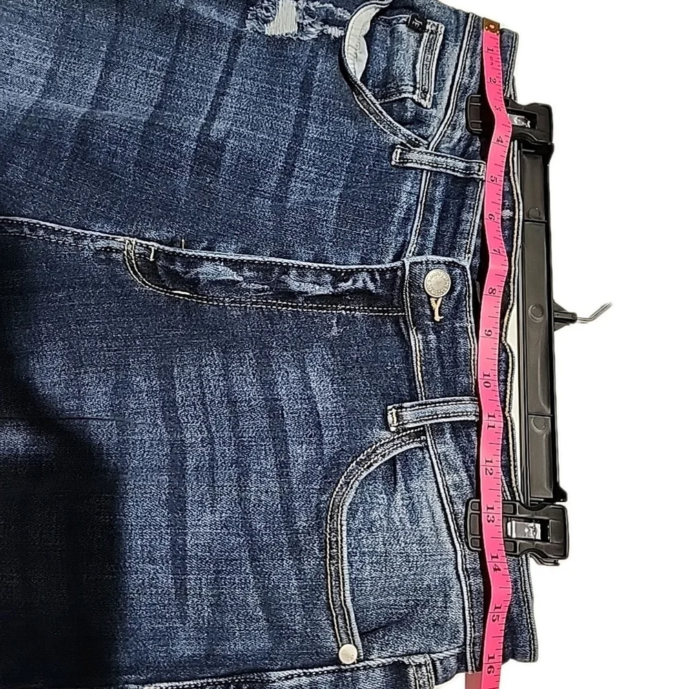 Judy Blue Women's Jeans Boyfriend Fit, Distressed, Mid-Rise, Denim Sz 13/31 B2